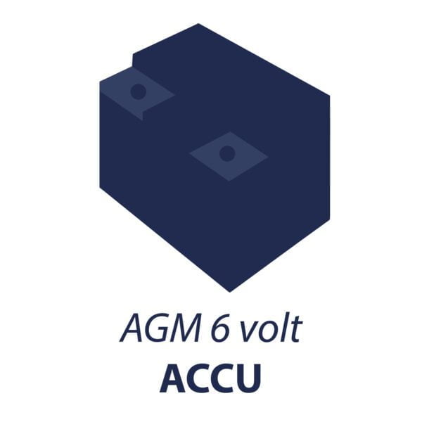 Accu AGM Transactie set 6 volt Zenith