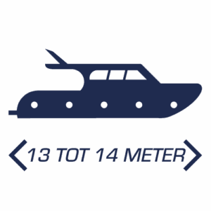 Passantenplaats voor boot van 13.00 tot 14.00m (per nacht)