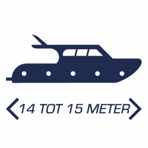 Passantenplaats voor boot van 14.00 tot 15.00m (per nacht)