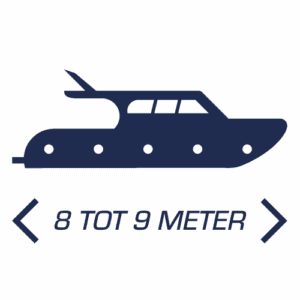 Passantenplaats voor boot van 08.00 tot 09.00m (per nacht)