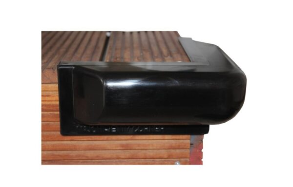 Steigerfender hoek 60 x 500 mm zwart