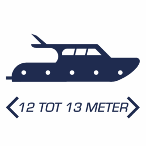 Passantenplaats voor boot van 12.00 tot 13.00m (per nacht)